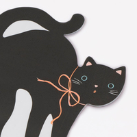 Meri MeriMeri Meri - Halloween - Cadılar Bayramı Kedi Şeklinde Peçete - 16 Adet303972