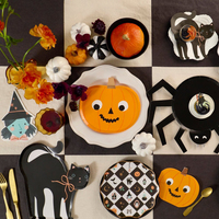 Meri MeriMeri Meri - Halloween - Cadılar Bayramı Kedi Şeklinde Peçete - 16 Adet303972