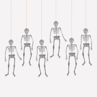 Meri MeriMeri Meri - Halloween - Simli Eklemli İskelet Süsleri (6'lı)303909