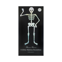 Meri MeriMeri Meri - Halloween - Simli Eklemli İskelet Süsleri (6'lı)303909