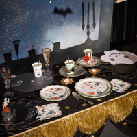 Meri MeriMeri Meri - Halloween - Süslü Kenarlı Cadılar Bayramı Büyük Peçete - L - 16 Adet303405