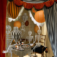 Meri MeriMeri Meri - Halloween - Turuncu & Siyah Simli Fistolu Asılan Süs303882
