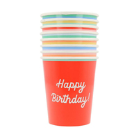 Meri MeriMeri Meri - Happy Birthday Bardaklar - 8 Adet288294