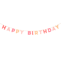 Meri MeriMeri Meri - Happy Birthday Keçe Asılan Süs - Pembe286107