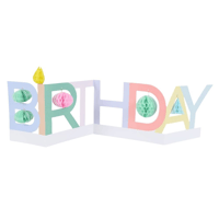 Meri MeriMeri Meri - Honeycomb Birthday Concertina Card - Petek Doğum Günü Tebrik Kartı303108