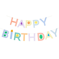 Meri MeriMeri Meri - Honeycomb Happy Birthday Garland Set - Petek Mutlu Yıllar Asılan Süs Seti299715