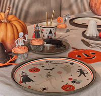 Meri MeriMeri Meri - It's Halloween! Dinner Plates - Cadılar Bayramı Tabak (L) (8'li)278673
