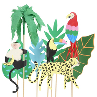 Meri MeriMeri Meri - Jungle Jamboree Cake Toppers - Jungle Jamboree Pasta Süsü299931