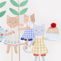 Meri MeriMeri Meri - Kitten Club Cake Toppers - Yavru Kedi Pasta Süsleri300813