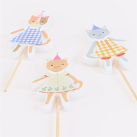 Meri MeriMeri Meri - Kitten Club Candles - Kedi Kulübü Mumlar - 4 Adet301884