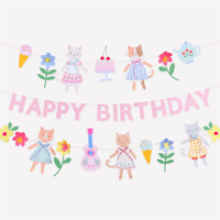 Meri MeriMeri Meri - Kitten Club Garland Set - Yavru Kedi Kulübü Asılan Süs Seti300804