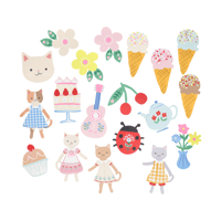 Meri MeriMeri Meri - Kitten Club Shaped Stickers - Yavru Kedi Kulübü Şekilli Çıkartmalar - 25 Çıkartma300786