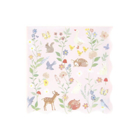 Meri MeriMeri Meri - Little Animals Large Napkins - Minik Hayvanlar Peçeteler - L - 16 Adet298977