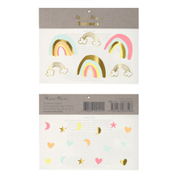 Meri MeriMeri Meri - Neon Rainbows Tattoos - Neon Gökkuşağı Geçici Dövme - L158599