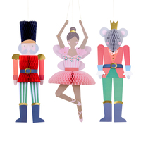 Meri MeriMeri Meri - Nutcracker Dev Asılan Süsler - 3 Adet293487