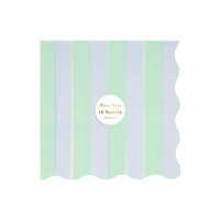 Meri MeriMeri Meri - Pastel Çizgili Peçeteler - L - 16 Adet282408