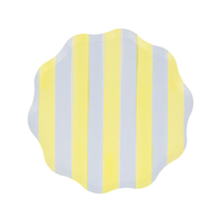 Meri MeriMeri Meri - Pastel Çizgili Tabaklar - M - 8 Adet282759