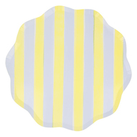 Meri MeriMeri Meri - Pastel Çizgili Tabaklar - L - 8 Adet282750