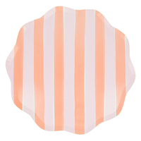 Meri MeriMeri Meri - Pastel Çizgili Tabaklar - L - 8 Adet282750