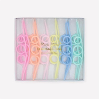 Meri MeriMeri Meri - Pastel Loopy Candles - Pastel Renk Kıvrımlı Mumlar - 16 Adet299094
