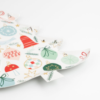 Meri MeriMeri Meri - Patterned Christmas Tree Plates - Yeni Yıl Ağacı Şekilli Tabaklar - 8'li217603