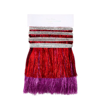 Meri MeriMeri Meri - Red & Pink Tinsel Fringe Garland - Kırmızı & Pembe Püsküllü Asılan Süs199065
