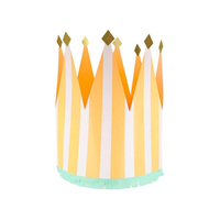 Meri MeriMeri Meri - Striped Party Crowns - Çizgili Parti Taçları - 8 Adet300525