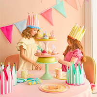 Meri MeriMeri Meri - Striped Party Crowns - Çizgili Parti Taçları - 8 Adet300525
