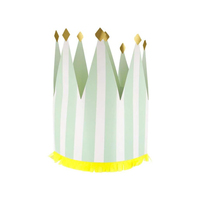 Meri MeriMeri Meri - Striped Party Crowns - Çizgili Parti Taçları - 8 Adet300525