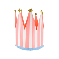 Meri MeriMeri Meri - Striped Party Crowns - Çizgili Parti Taçları - 8 Adet300525