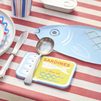 Meri MeriMeri Meri - Tinned Sardine Napkins - Sardalya Konservesi Şekilli Peçeteler - 16 Adet302730
