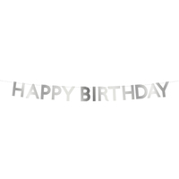 Meri MeriMeri Meri - Tırtıklı Gümüş Happy Birthday Asılan Süs287988