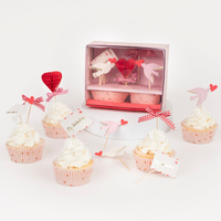 Meri MeriMeri Meri - Valentine’s Cupcake Kit - Sevgi Cupcake Kit - 24'lü218053