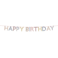 Meri MeriMeri Meri x Liberty - Happy Birthday Asılan Süs284163