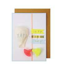 Meri MeriMeri Meri - YAY Balloon Card - YAY Balon Tebrik Kartı133723