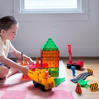 Magna-Tiles Builder XL - İnşaat XL 50 Parça Mıknatıslı Oyunlar