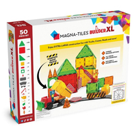 Magna-Tiles Builder XL - İnşaat XL 50 Parça Mıknatıslı Oyunlar