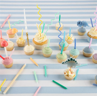 Meri Meri - Mini Dino Candles - Mini Dinozor Mumlar - 5'li Mumlar