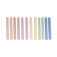 Meri Meri - Pastel Taper Candles - Pastel Masa Mumları (12'li) Mumlar