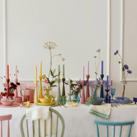 Meri Meri - Rainbow Taple Candles - Gökkuşağı Masa Mumları (12'li) Mumlar
