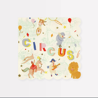 Meri Meri - Circus Large Napkins - Sirk Peçeteler (L) (x16) Peçeteler
