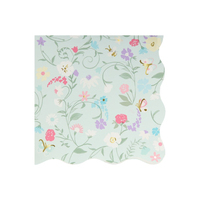 Meri Meri - Ladurée Floral Small Napkins - Ladurée Çiçekli Peçeteler - S - 16'lı Peçeteler