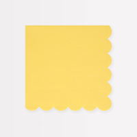 Meri Meri - Lemon Sherbert Large Napkins - Limon Sorbe Peçeteler (x16) Peçeteler