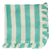 Meri Meri - Stripe Ruffle Napkins - Şerit Fırfırlı Kumaş Peçeteler - 4'lü Peçeteler