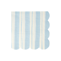 Meri Meri - Ticking Stripe Large Napkins - Kalın Çizgili Peçeteler - 16'lı Peçeteler