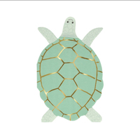 Meri Meri - Turtle Napkins - Kaplumbağa Peçeteler - 16'lı Peçeteler