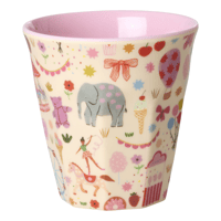 RiceteriaMelamin Çocuk Bardak - Pembe LunaparkKICUP-FUFAI