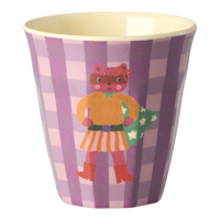 RiceteriaMelamin Çocuk Bardak Seti - Pembe KahramanKICUP-6ZHEROI