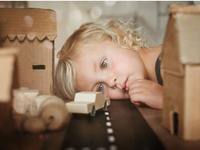 Waytoplay - Back & Forth Car - Woody - Araba - Ahşap Renk STEM - Eğitici Setler