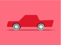 Waytoplay - Back & Forth Car - Red - Araba - Kırmızı STEM - Eğitici Setler